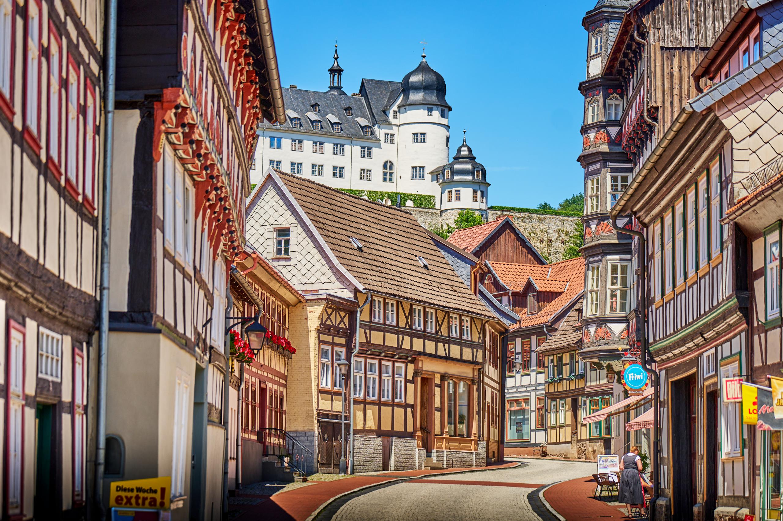 stolberg niedergasse blick zum schloss