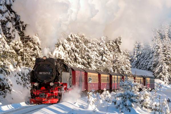 Harzer Schmalspurbahn im Winter